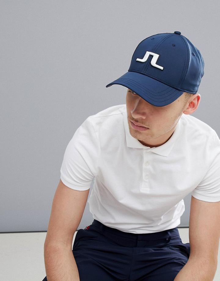 J.lindeberg Activewear Stretch Baseball Cap In Navy - Navy