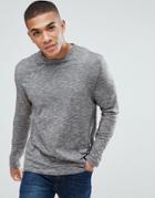 New Look Long Sleeve T-shirt In Gray - Gray
