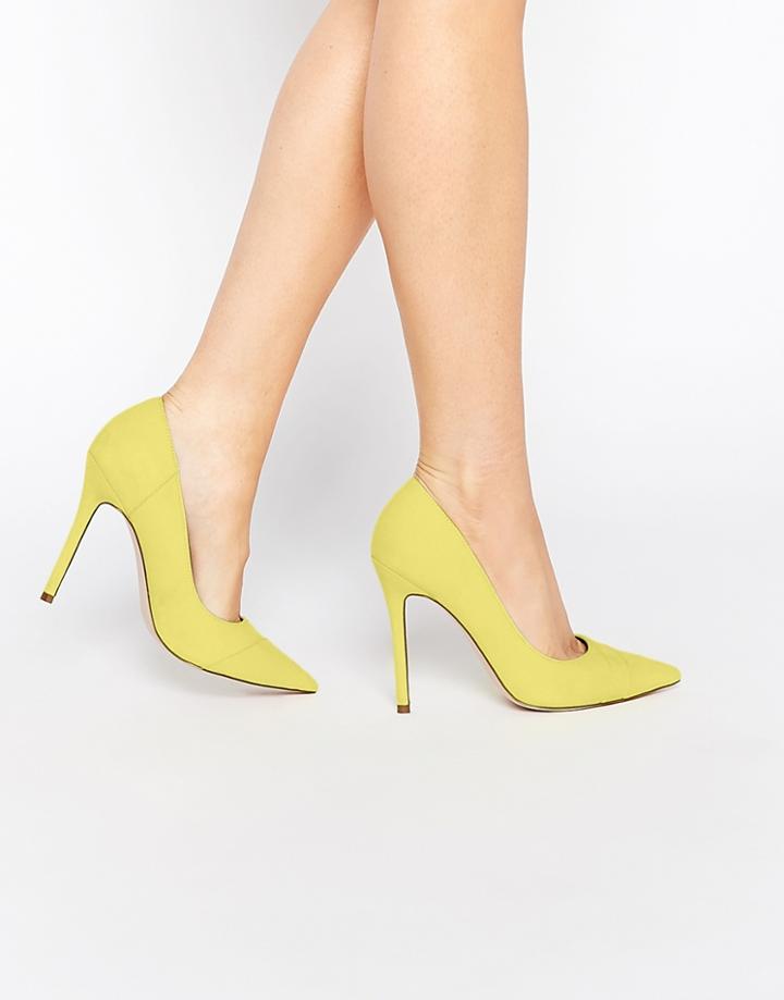 Asos Paradox Pointed High Heels - Yellow