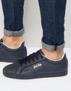 Fred Perry Sidespln Leather Sneakers - Black