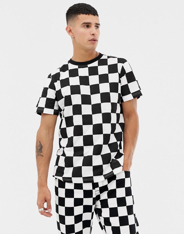 Another Influence Checkerboard T-shirt - White
