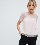 Lipsy Lace Top-pink
