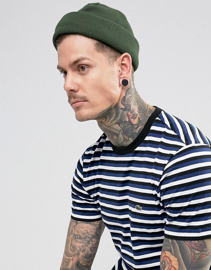 Asos Mini Fisherman Beanie In Olive - Green