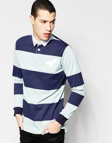 Abuze London Stripe Rugby - Blue