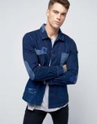 Pepe Blazer Indigo Distressing - Blue