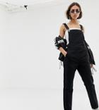 Na-kd Denim Overall In Black - Black