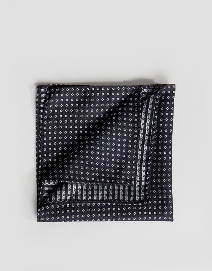 Jack & Jones Pocket Square With Dot In Navy - Navy