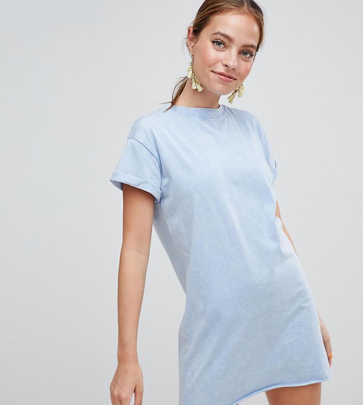 Missguided Petite T-shirt Dress - Blue