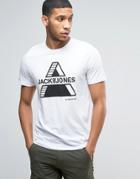 Jack & Jones T-shirt With Block Triangle - White