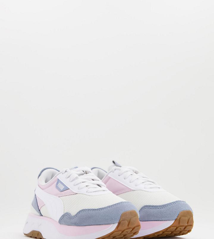 Puma Cruise Rider Repeat Cat Sneakers In Lilac And Powder Blue - Exclusive To Asos-purple