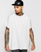 Asos Extreme Oversized T-shirt In Off White - Wind Chime
