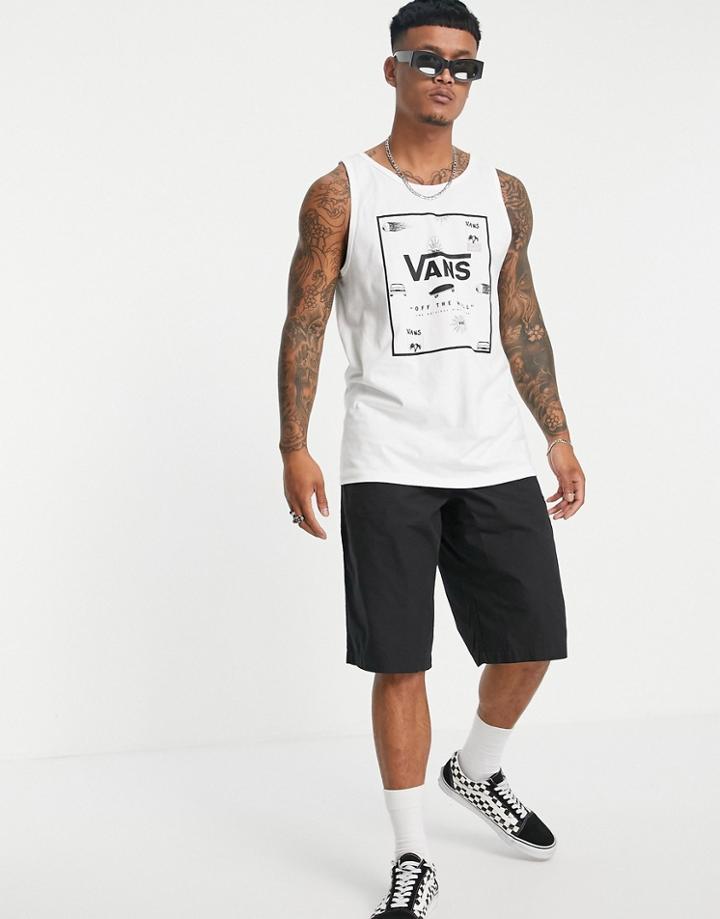 Vans Print Box Tank In White