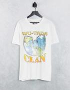 Pull & Bear Oversized Wu-tang Clan T-shirt In White