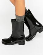 Aldo Patent Festival Wellie Boots - Black