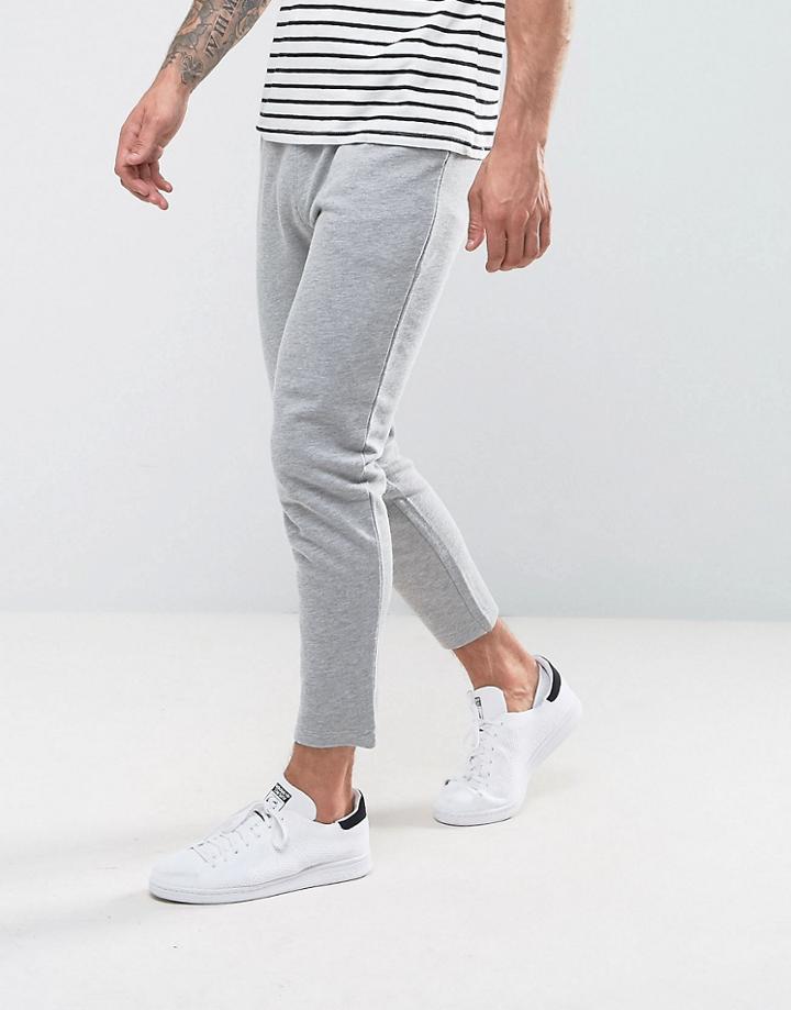 Asos Cropped Skinny Jogger - Gray