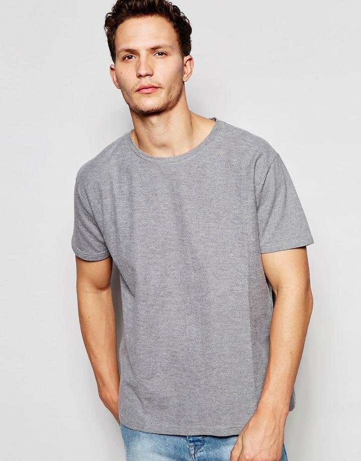 Dr Denim Russ T-shirt Gray Reverse - Grey Reverse