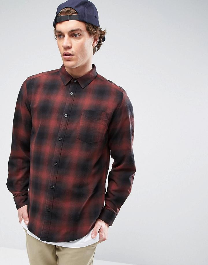 Globe Check Shirt - Red