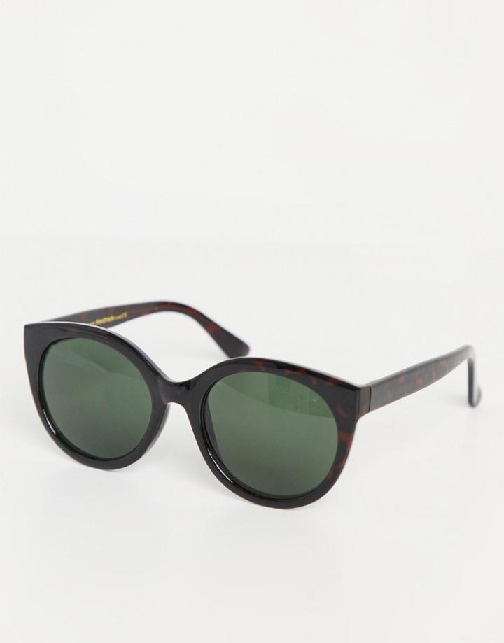 A.kjaerbede Womens Oversized Sunglasses In Brown Tort