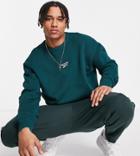 Reebok Classics Wardrobe Essentials Sweatshirt In Forest Green