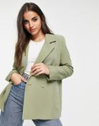 Daisy Street Relaxed Blazer In Green - Part Of A Set