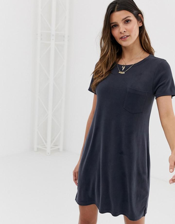 Abercrombie & Fitch T-shirt Dress In Stripe - Gray