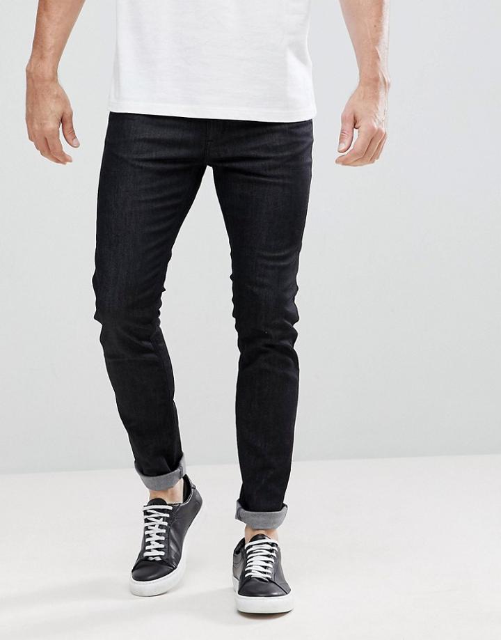 Hugo 734 Stretch Jeans In Black - Black