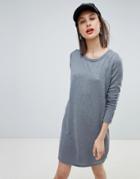Esprit Round Neck Knitted Dress - Gray