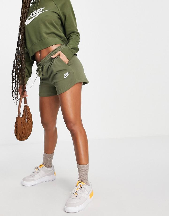 Nike Essentials Shorts In Khaki-green
