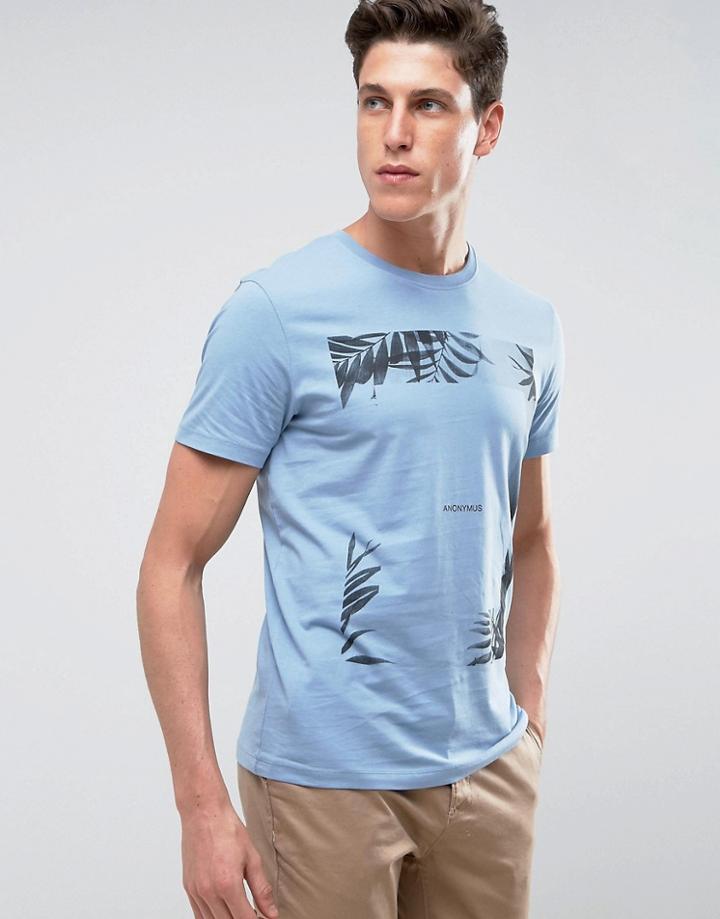 Selected Homme Tee With Print - Blue