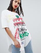 Vivienne Westwood Anglomania All Over Logo T-shirt - White