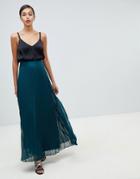 Coast Imi Pleated Maxi Skirt - Green