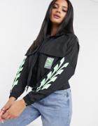 Puma Evide Track Jacket In Black And Green