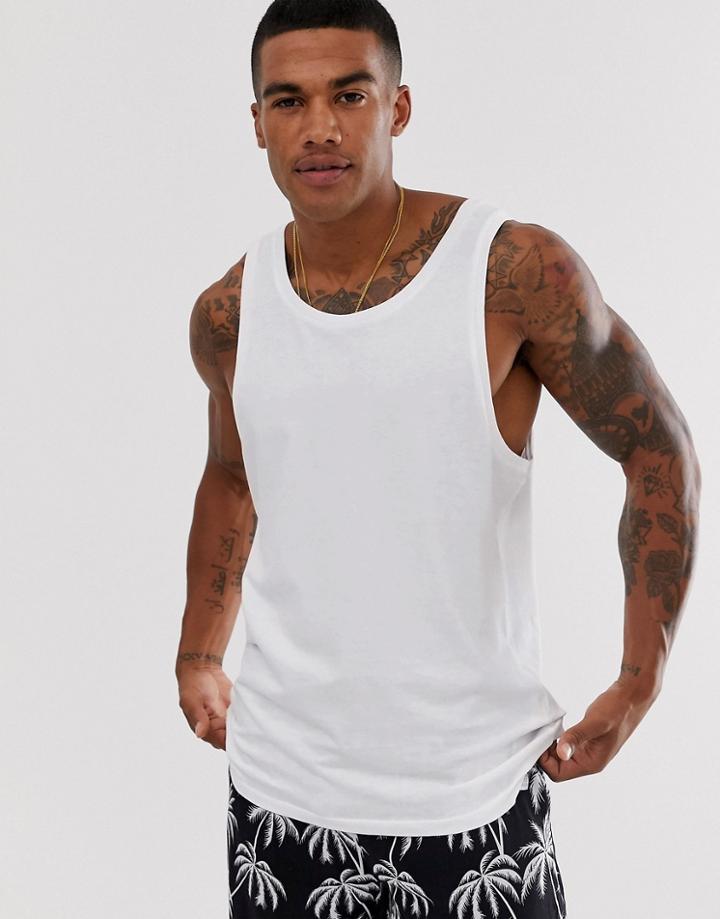 Bershka Join Life Loose Tank In White - White