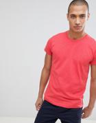 Farah Gloor Marl T-shirt In Red - Red