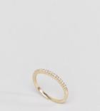 Shashi 18k Gold Pave Crystal Ring - Gold