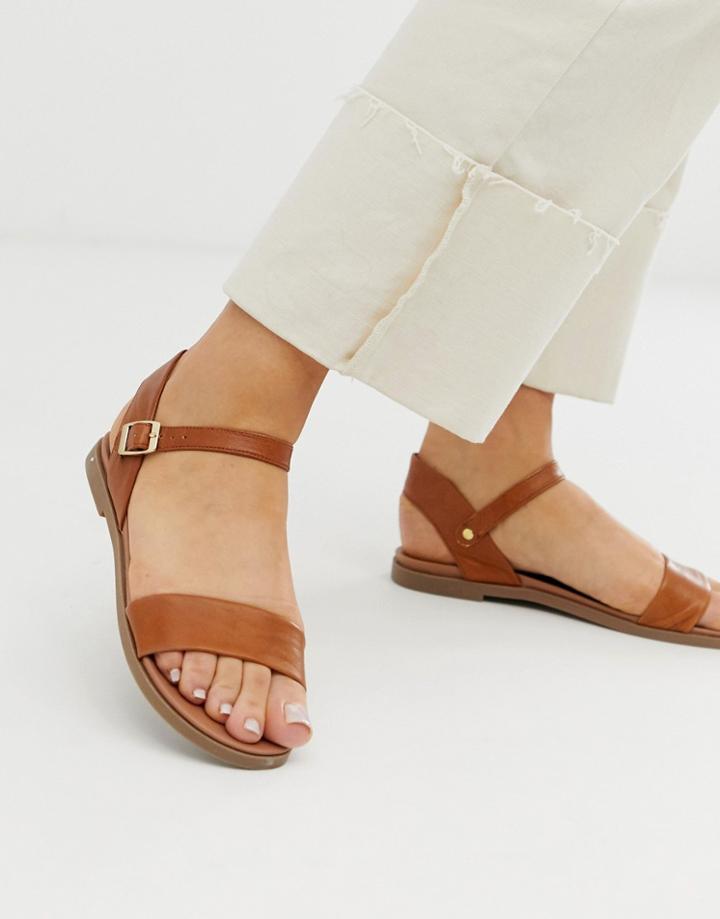 Steve Madden Dina Tan Leather Sandals