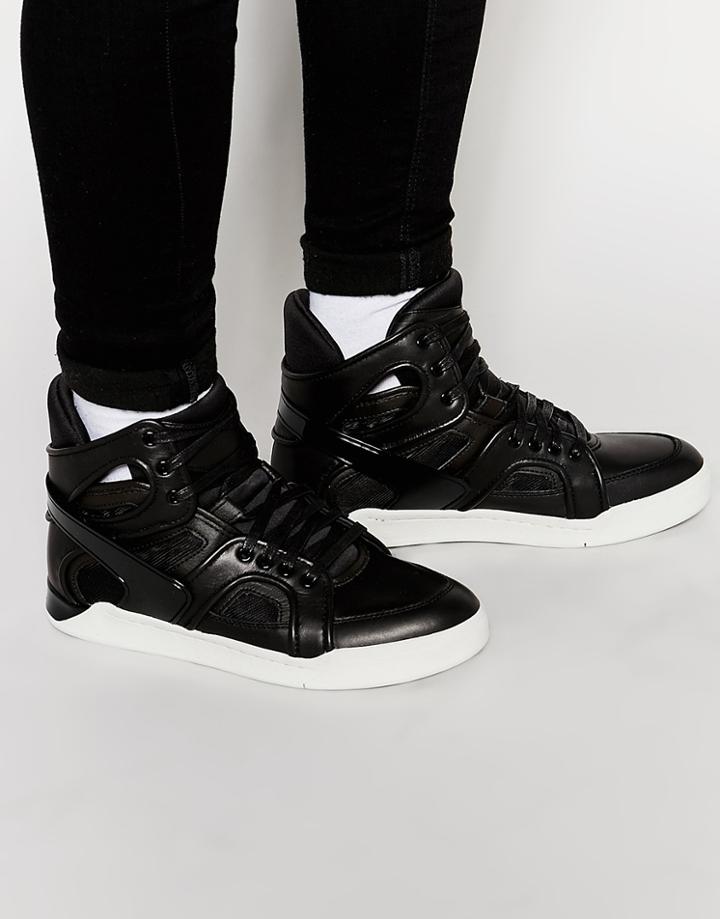 Diesel Titann Hi Top Sneakers - Black