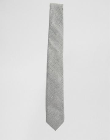 Noak Linen Blade Tie - Gray