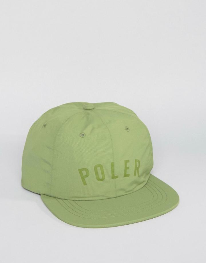 Poler Cap Nylon 6 Panel - Green