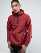 Brave Soul Festival Lightweight Wind Runner Overhead Jacket - Red