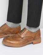 Ben Sherman Patrick Brogues In Tan Leather - Tan