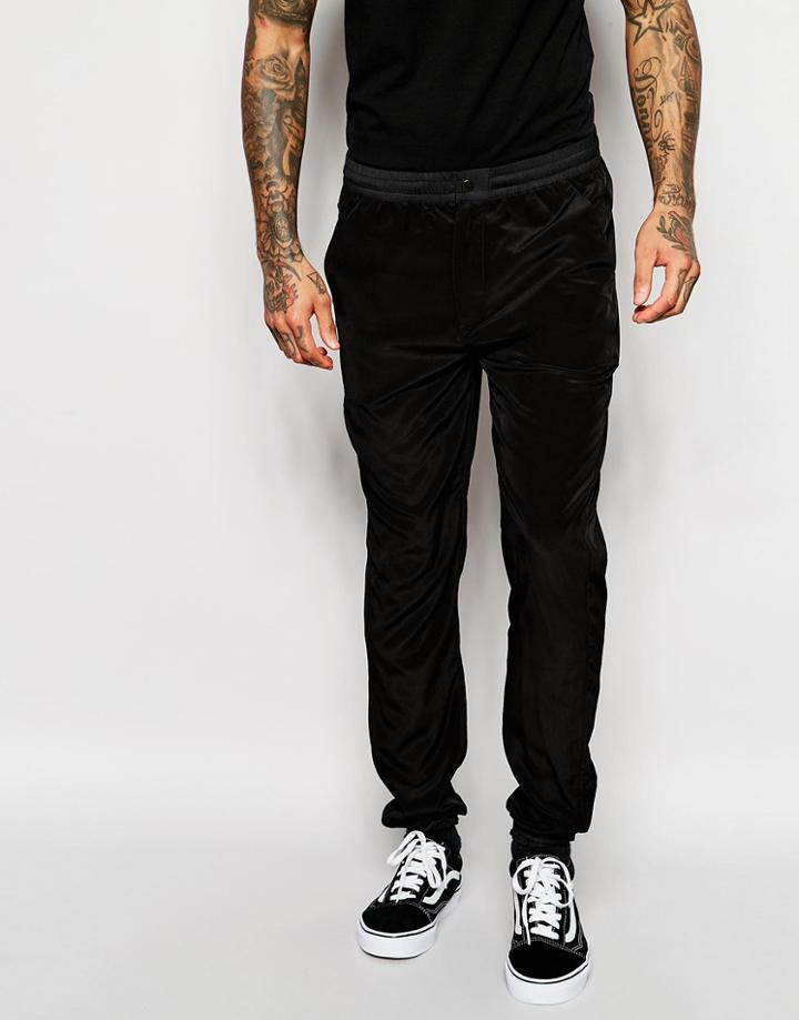 Asos Skinny Smart Joggers With Elasticated Waist - Black