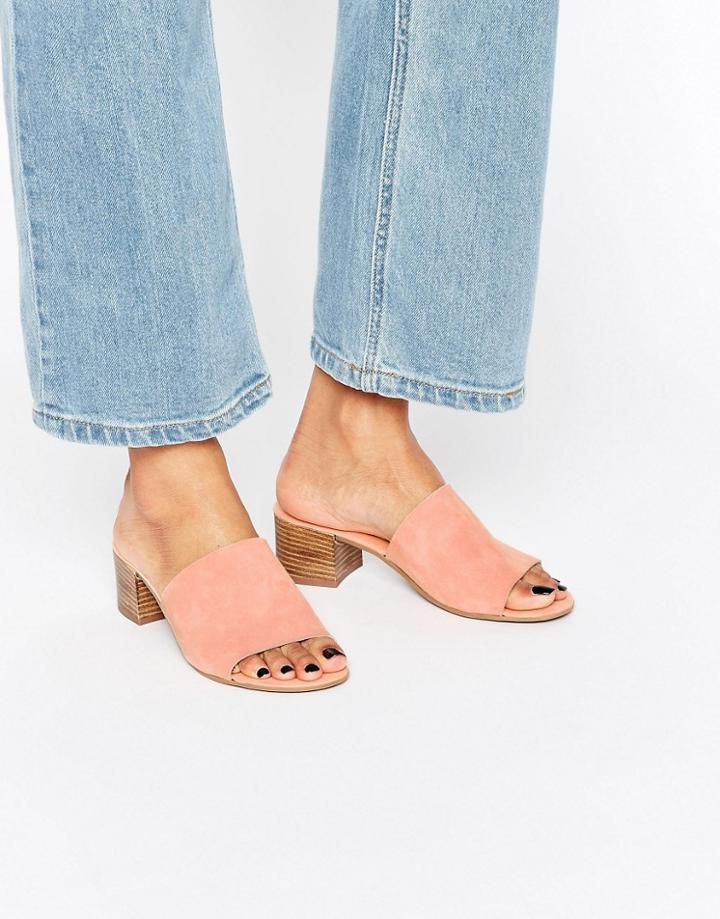 Asos Tale Suede Mules - Black