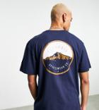 Columbia Tillamook Way Ii Back Print T-shirt In Navy Exclusive At Asos