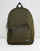 Herschel Supply Co Settlement Backpack With Perforated Detail In Khaki 23l - Green