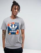 Adidas Skateboarding Leaf T-shirt Bj8719 - Gray