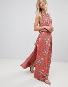 The Jetset Diaries Oasis Floral Maxi Dress - Red