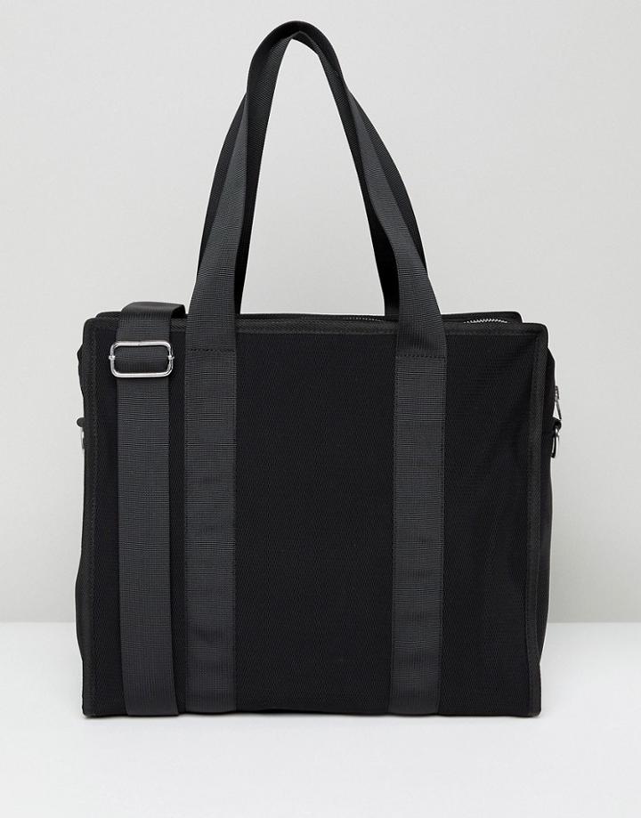 Weekday Mesh Bag With Tape Detail - Black