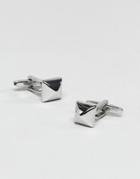 Designb Pyramid Cufflinks In Silver Exclusive To Asos - Silver