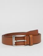 Tommy Hilfiger Aly Leather Belt In Tan - Brown